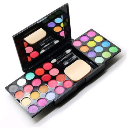 đ Allt-i-ett Makeupkit â Ăgonskuggor, Rouge, Bronzer & Concealer i Ett Set