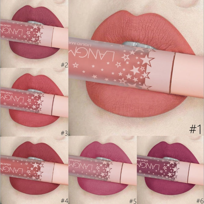 đ Set med 12 Matta LĂ€ppstift â Vattenfasta & LĂ„ngvariga i Sammetfinish