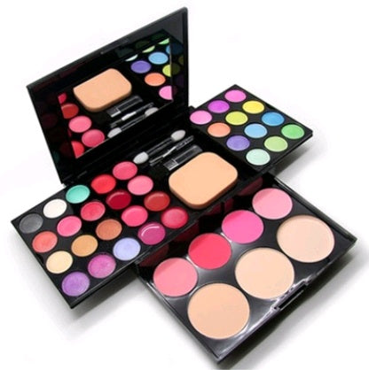đ Allt-i-ett Makeupkit â Ăgonskuggor, Rouge, Bronzer & Concealer i Ett Set