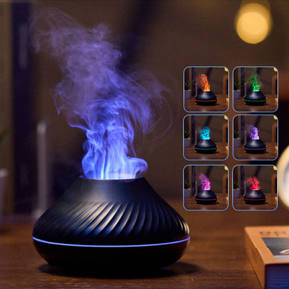 Aromadiffuser med flammeffekt – 130ml doftspridare för hem & spa-känsla