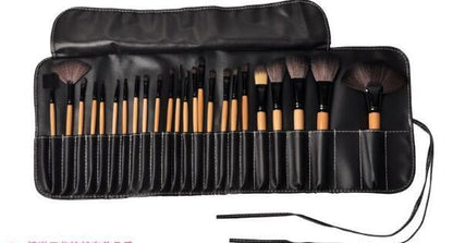 🎁 24-delars Makeupborstset i Presentpåse – Komplett Set för Ansikte, Ögon & Detaljer