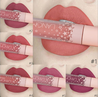💋 Set med 12 Matta Läppstift – Vattenfasta & Långvariga i Sammetfinish