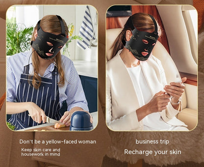 💡 LED Fotonterapi Ansiktsmask – Hudföryngring, Uppstramning & Lyster med Infrarött Ljus