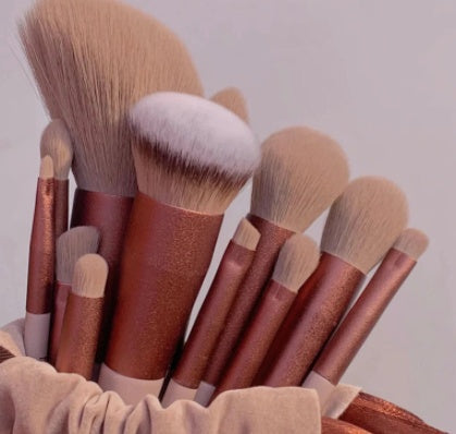 💄 13-delars Sminkborstset – För Bas, Ögon, Läppar & Detaljer