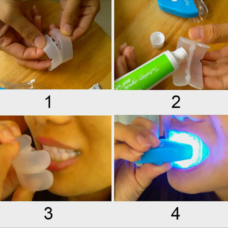 😁 LED Tandblekningskit – Professionell Blekningsgel & Blåljusteknik för Hemmabruk
