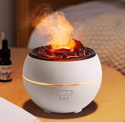 🔥 Aromadiffuser med Flammeffekt – Doftspridare för Hem & Spa-stämning