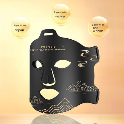💡 LED Fotonterapi Ansiktsmask – Hudföryngring, Uppstramning & Lyster med Infrarött Ljus