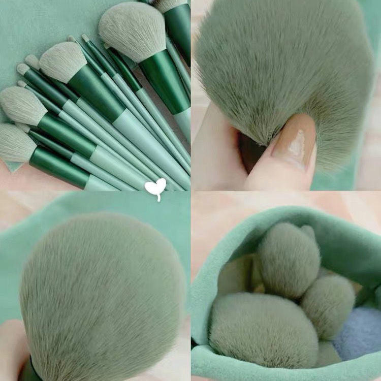 💄 13-delars Sminkborstset – För Bas, Ögon, Läppar & Detaljer