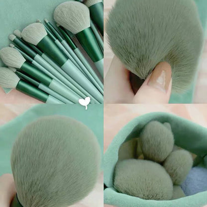 💄 13-delars Sminkborstset – För Bas, Ögon, Läppar & Detaljer