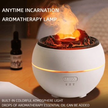 🔥 Aromadiffuser med Flammeffekt – Doftspridare för Hem & Spa-stämning
