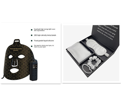 💡 LED Fotonterapi Ansiktsmask – Hudföryngring, Uppstramning & Lyster med Infrarött Ljus