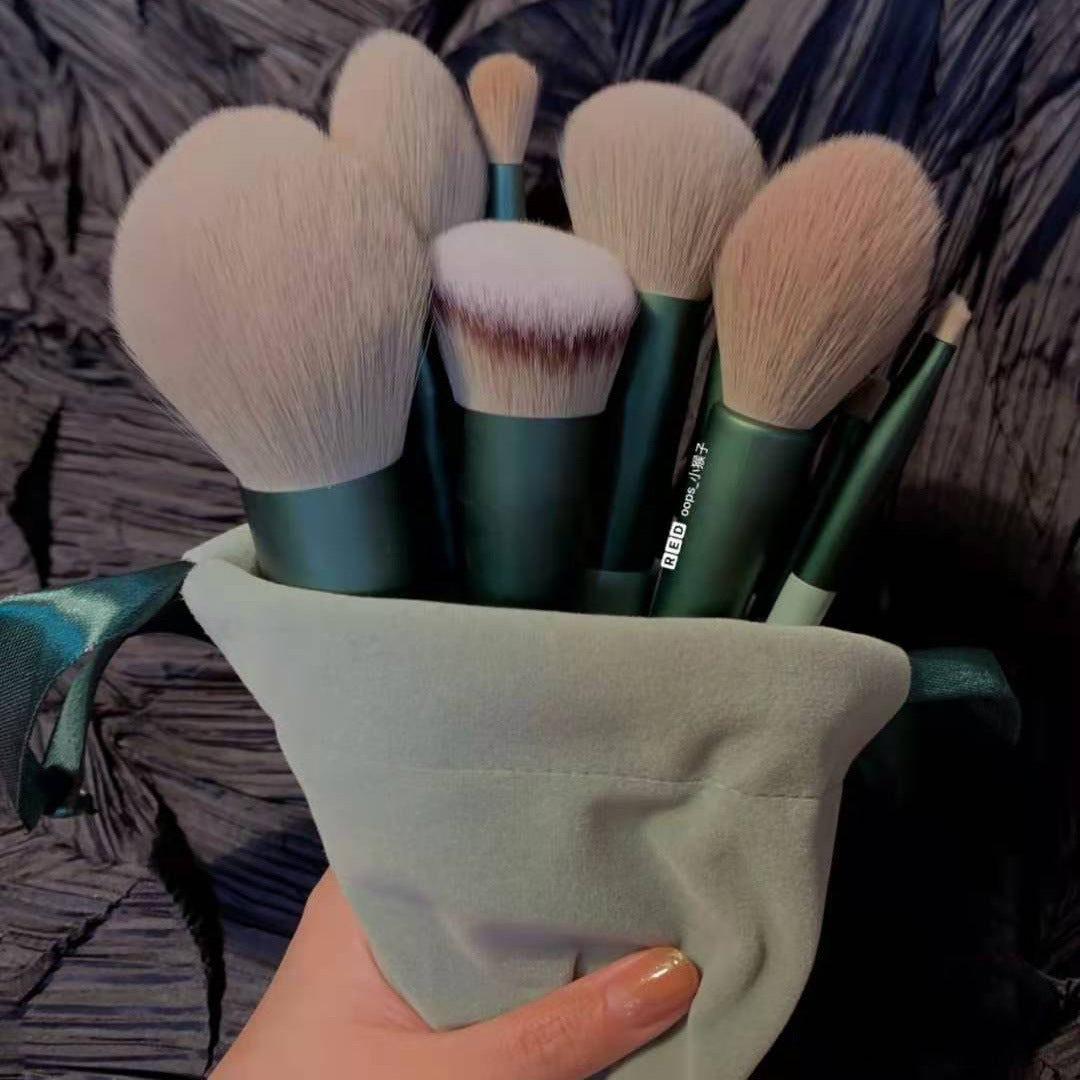 💄 13-delars Sminkborstset – För Bas, Ögon, Läppar & Detaljer
