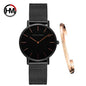 Elegant Damklocka i Roséguld – Set med Armband