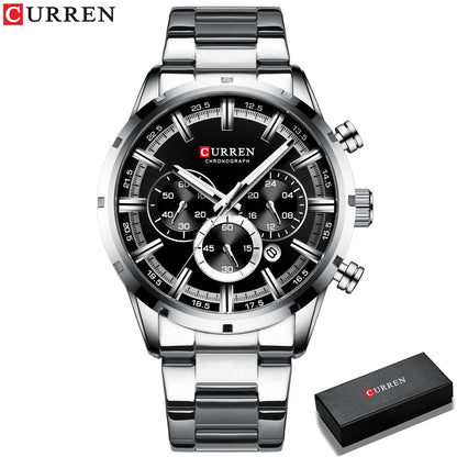 ⌚ CURREN 8355 – Sportig elegans i rostfritt stål