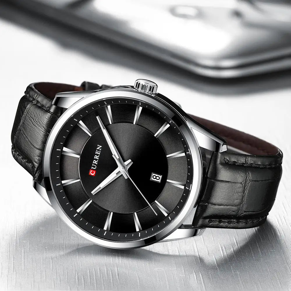 CURREN™ Classic Business – Stilren Herrklocka med Läderband