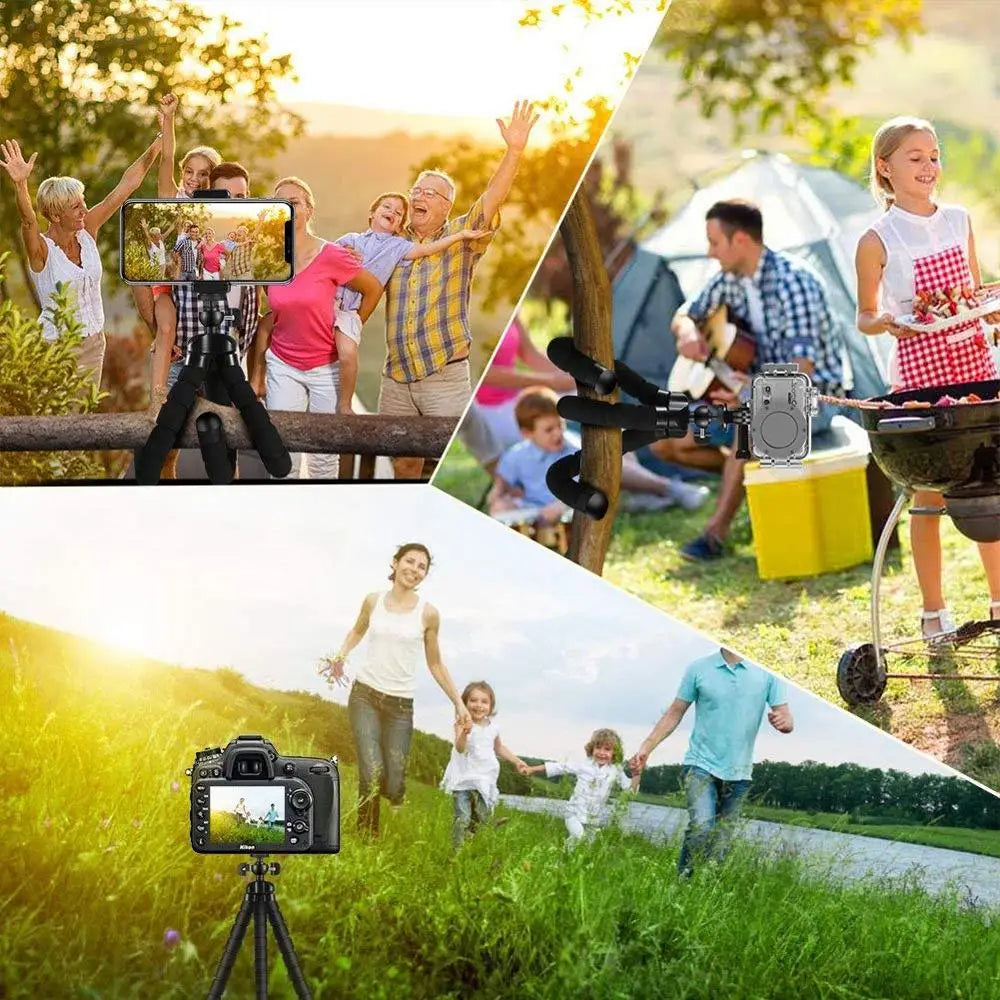 Smartphone Tripod for Phone Tripod for Mobile Monopod Tripod for Camera Holder Selfie Bluetooth-Compatible Remote Shutter