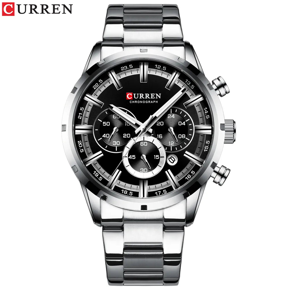 ⌚ CURREN 8355 – Sportig elegans i rostfritt stål