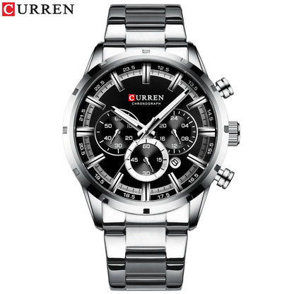 ⌚ CURREN 8355 – Sportig elegans i rostfritt stål