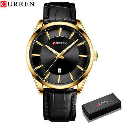 CURREN™ Classic Business – Stilren Herrklocka med Läderband