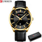 CURREN™ Classic Business – Stilren Herrklocka med Läderband