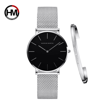 Elegant Damklocka i Roséguld – Set med Armband