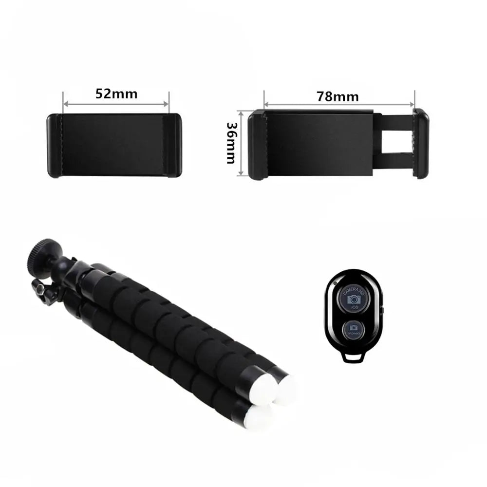 Smartphone Tripod for Phone Tripod for Mobile Monopod Tripod for Camera Holder Selfie Bluetooth-Compatible Remote Shutter