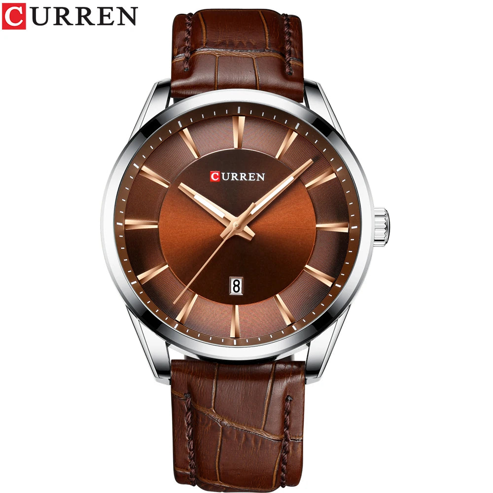 CURREN™ Classic Business – Stilren Herrklocka med Läderband