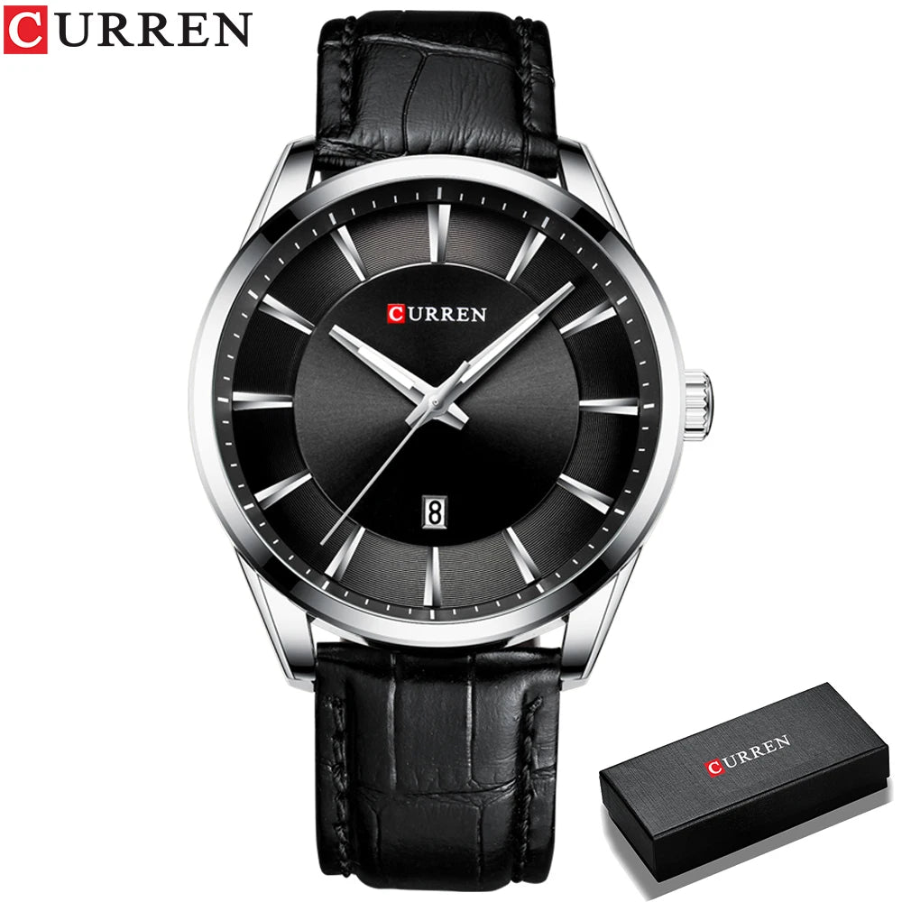 CURREN™ Classic Business – Stilren Herrklocka med Läderband