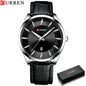 CURREN™ Classic Business – Stilren Herrklocka med Läderband