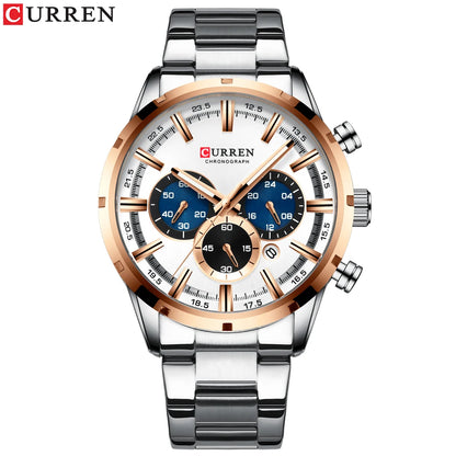 ⌚ CURREN 8355 – Sportig elegans i rostfritt stål