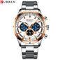 ⌚ CURREN 8355 – Sportig elegans i rostfritt stål