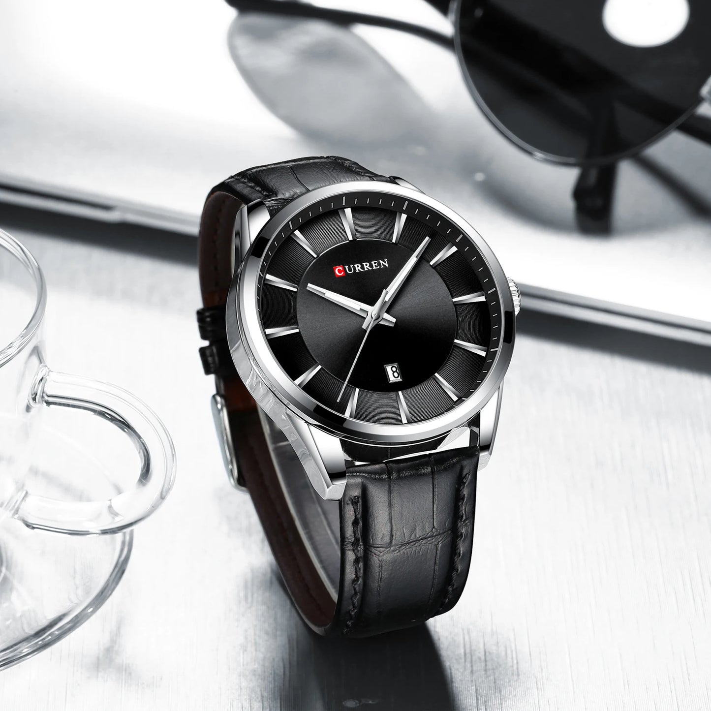 CURREN™ Classic Business – Stilren Herrklocka med Läderband