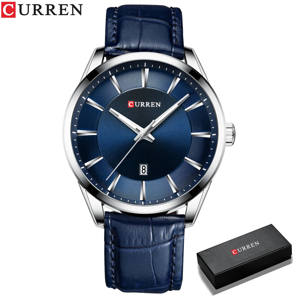 CURREN™ Classic Business – Stilren Herrklocka med Läderband