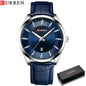 CURREN™ Classic Business – Stilren Herrklocka med Läderband