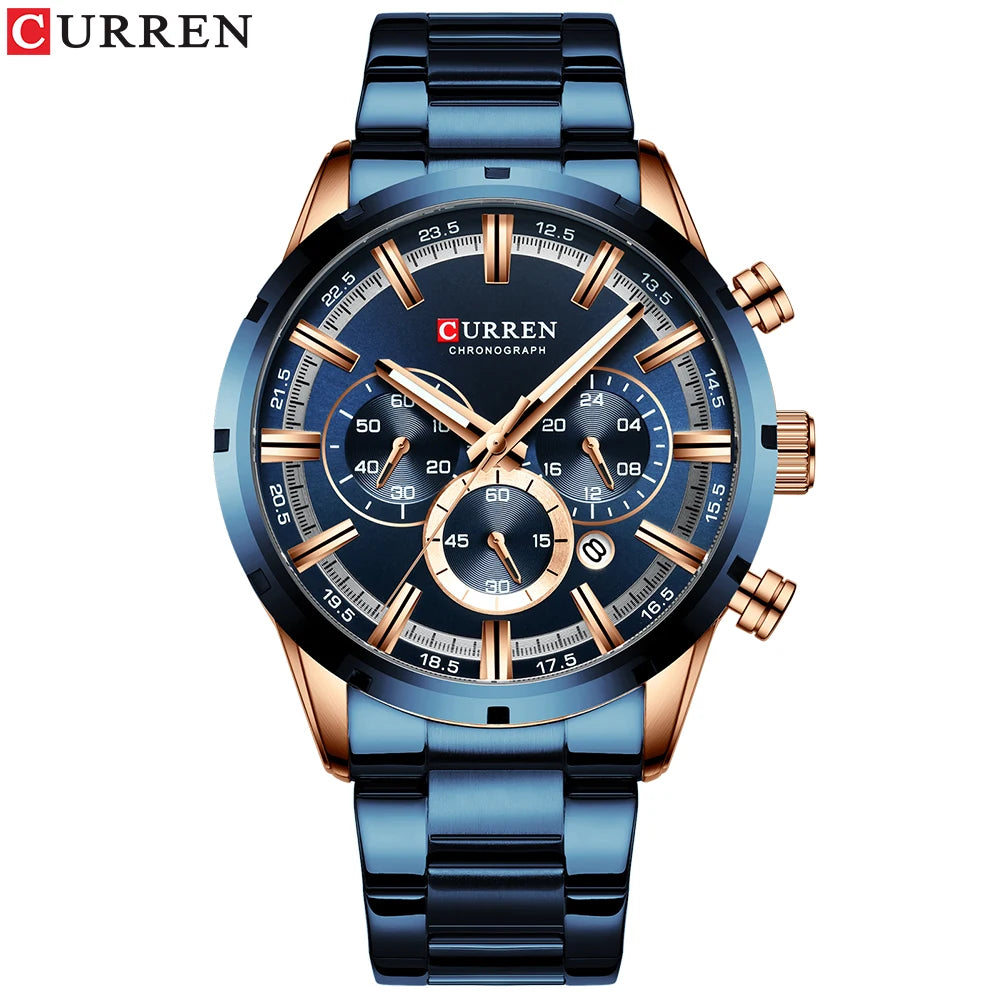⌚ CURREN 8355 – Sportig elegans i rostfritt stål