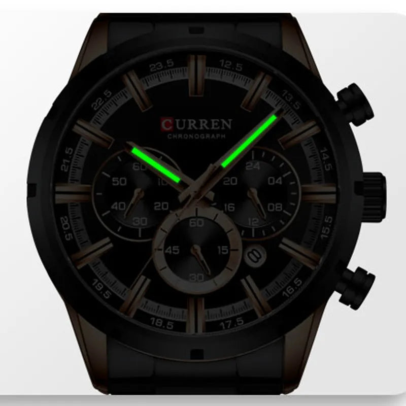 ⌚ CURREN 8355 – Sportig elegans i rostfritt stål