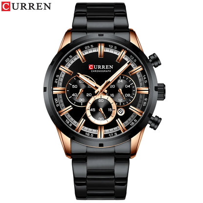 ⌚ CURREN 8355 – Sportig elegans i rostfritt stål