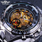 T-WINNER™ Skeleton Automatic – Elegant Mekanisk Herrklocka i Guld & Stål