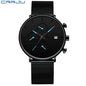 CRRJU™ Steel Date – Elegant Sportklocka med Mesharmband