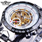 T-WINNER™ Skeleton Automatic – Elegant Mekanisk Herrklocka i Guld & Stål