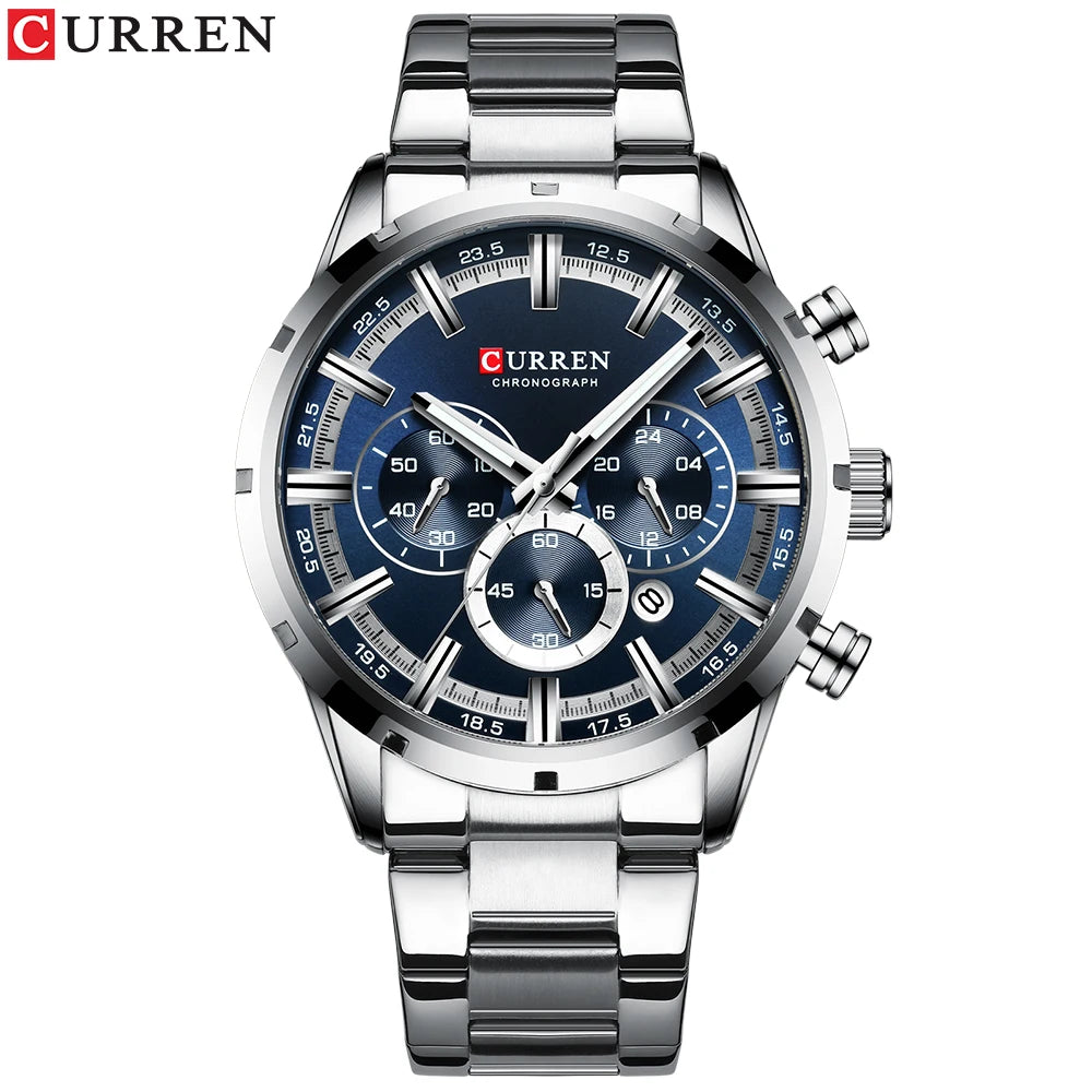 ⌚ CURREN 8355 – Sportig elegans i rostfritt stål