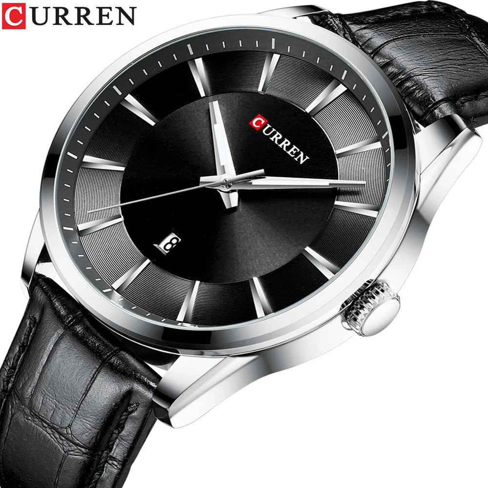 CURREN™ Classic Business – Stilren Herrklocka med Läderband