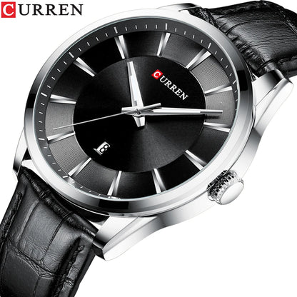 CURREN™ Classic Business – Stilren Herrklocka med Läderband