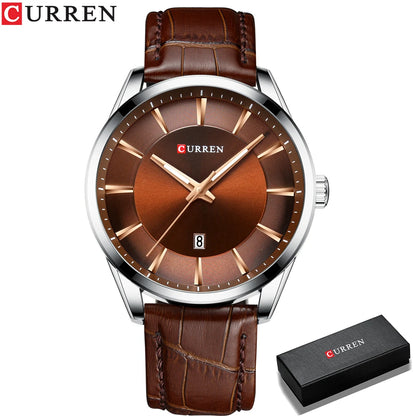 CURREN™ Classic Business – Stilren Herrklocka med Läderband