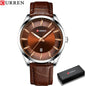 CURREN™ Classic Business – Stilren Herrklocka med Läderband
