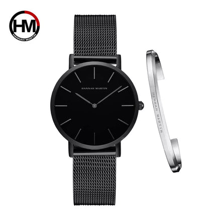 Elegant Damklocka i Roséguld – Set med Armband