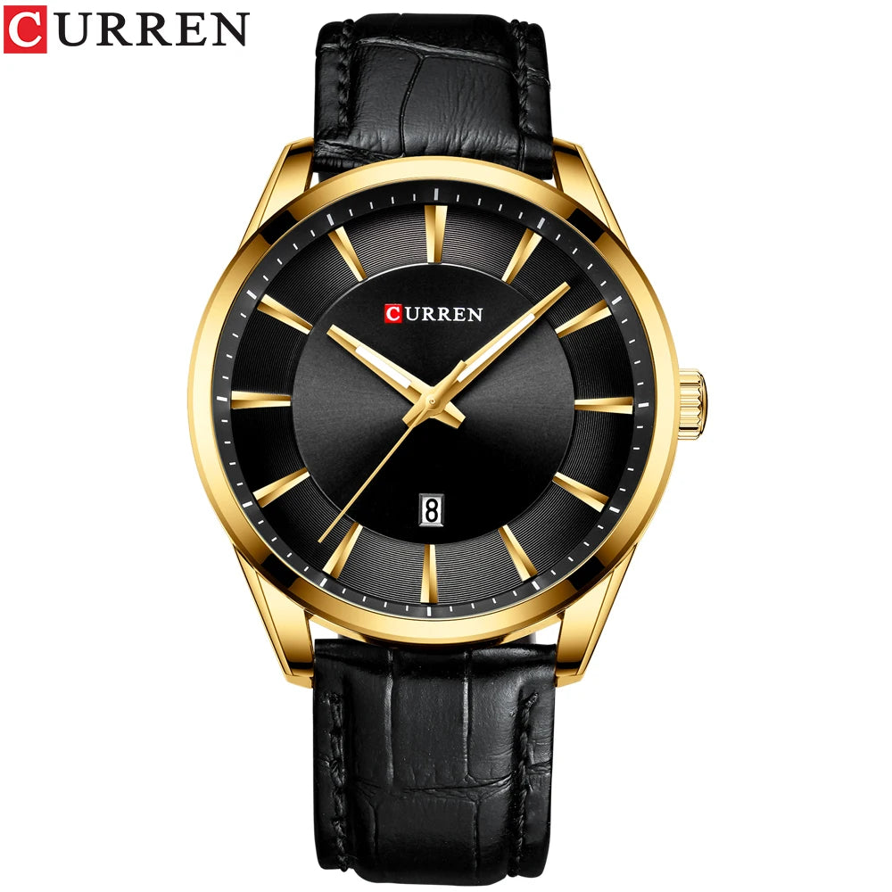 CURREN™ Classic Business – Stilren Herrklocka med Läderband