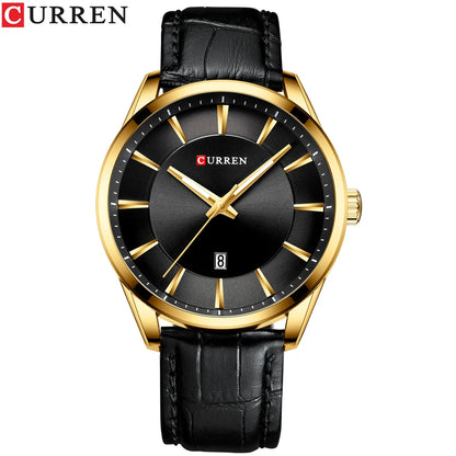 CURREN™ Classic Business – Stilren Herrklocka med Läderband