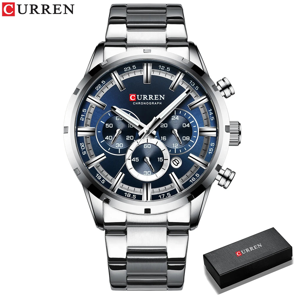 ⌚ CURREN 8355 – Sportig elegans i rostfritt stål