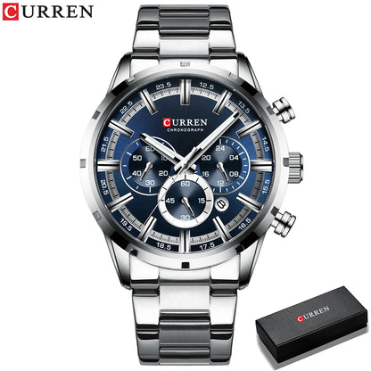 ⌚ CURREN 8355 – Sportig elegans i rostfritt stål